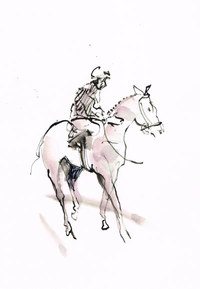 Sin título, 2018 (acuarela sobre papel) de Michael Frith