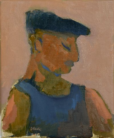 Dapper Man, día de mercado, 2016 (óleo sobre lino) de Michael G. Clark