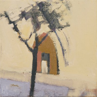Iglesia de Puymirol, 2017 (óleo sobre lino) de Michael G. Clark