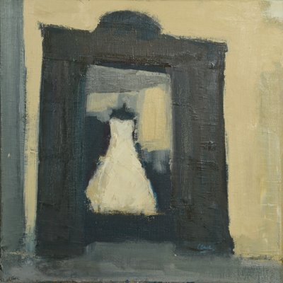 Vestido de novia Turín, 2017 (óleo sobre lino) de Michael G. Clark