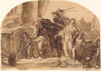La muerte de Príamo de Michael Lukas Leopold Willmann