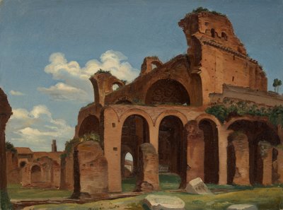La Basílica de Constantino, Roma, 1830 de Michael Neher