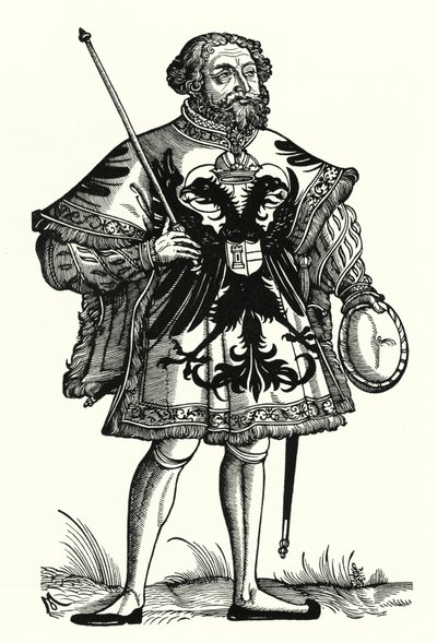 Un Heraldo Imperial Alemán de Michael Ostendorfer