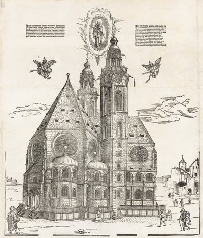 La Nueva Iglesia de la Bella Virgen en Ratisbona de Michael Ostendorfer