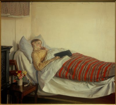 Una joven enferma. Tine Normand de Michael Peter Ancher