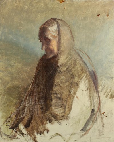Estudio de la Sra. Brøndum. de Michael Peter Ancher