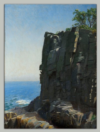 Los acantilados del Santuario en Rø de Michael Peter Ancher