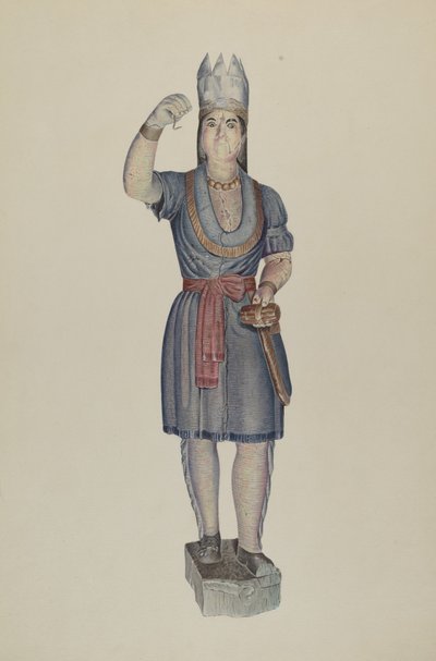 Indio de tienda de cigarros, c. 1938 de Michael Riccitelli