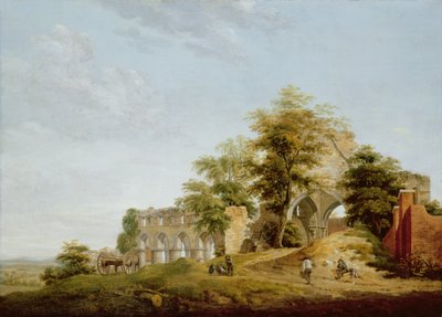 Ruinas de la Abadía de Buildwas, 1770 de Michael Rooker