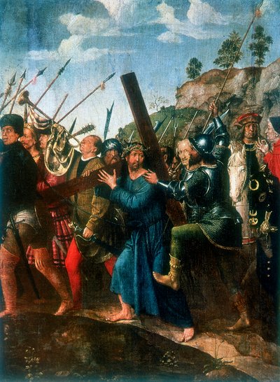 Jesús en el Camino al Calvario, finales del siglo XV o principios del XVI de Michael Sittow