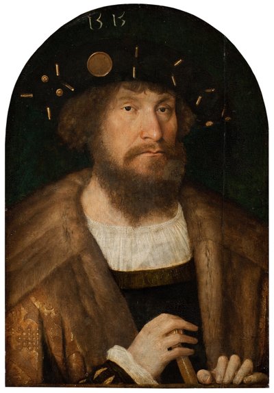 Retrato del Rey Cristián II de Dinamarca 1481-1559, 1514 o 1515 de Michael Sittow
