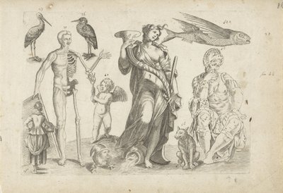 Hoja de ejercicios con ejemplos de dibujo: animales y figuras diversas de Michael Snijders