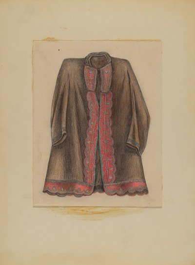 Abrigo de algodón marrón oscuro de Michael Trekur