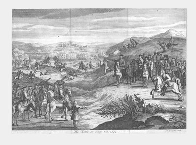 La batalla de Edge-hill, 1642, finales del siglo XVII de Michael Vandergucht