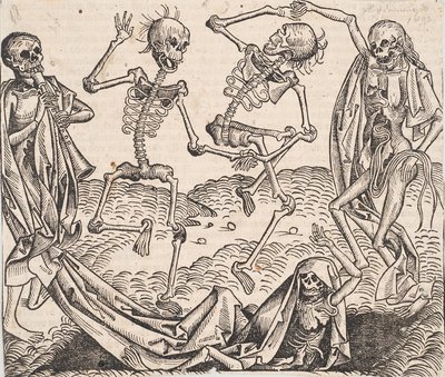 Danza de la Muerte del Crónica del Mundo de Schedel de Michael Wolgemut