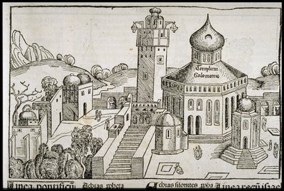 Templum Salomonie del Crónica de Schedel del Mundo, ca. 1493 de Michael Wolgemut