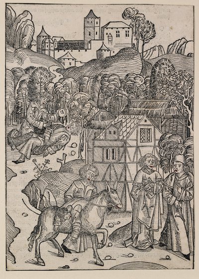 La segunda parte de la parábola del buen samaritano, c1491 de Michael Wolgemut