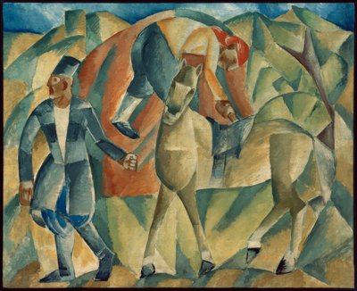 Hombre con caballo de Michail Wassiljewitsch le Dantju