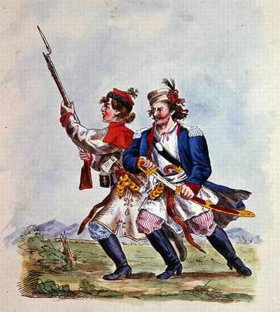Trajes del ejército polaco después de 1700 de Michal Stachowicz