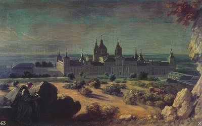 Monasterio Real de San Lorenzo, El Escorial. Alrededor de 1722 de Michel Ange Houasse