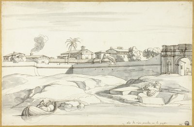 Paisaje junto a un río de Michel Ange Houasse