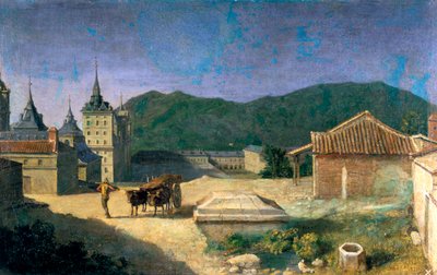 Vista del Escorial, España, principios del siglo XVIII de Michel Ange Houasse