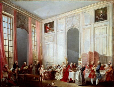 Té de la tarde en el Templo de Michel Barthelemy Ollivier or Olivier