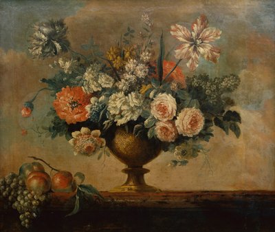 Rosas, Tulipanes, Claveles y Otras Flores en una Urna de Michel Bruno Bellenge