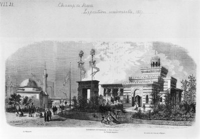 Las secciones extranjeras y orientales de la Exposición Universal en el Champ-de-Mars en París, junio de 1867 de Michel Charles Fichot