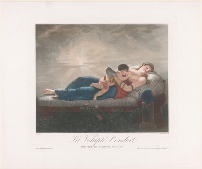 Personificación de la Lujuria (Voluptas) y el Amor, durmiendo en una cama
La Volupté l