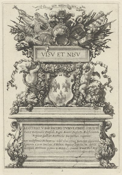 Frontispicio de Michel Dorigny, after Simon Vouet