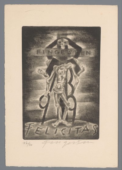 Felicitación de Año Nuevo de Michel Fingesten
Fingesten Felicitas (título en el objeto) de Michel Fingesten (signed by artist)