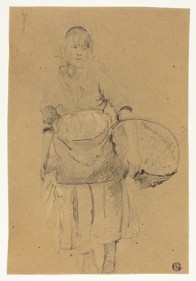 Chica Pescadora con Cesta de Michel Francois Dandre Bardon