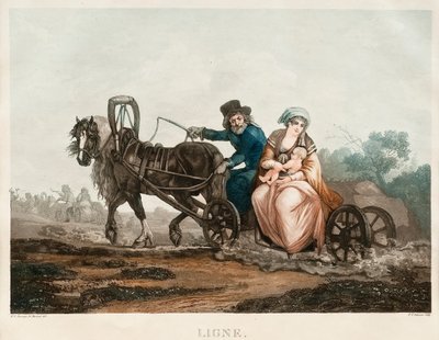 Conducción de trineo, 1830-1840s de Michel Francois Damam Demartrait