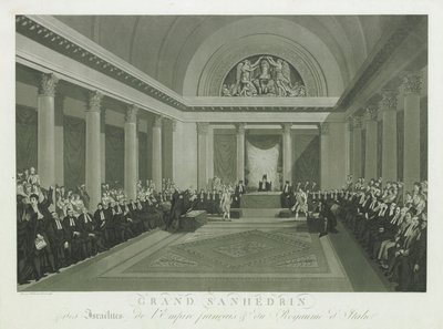 El Gran Sanedrín de los Israelitas por Napoleón I, 1806 de Michel François Damame Demartrais
