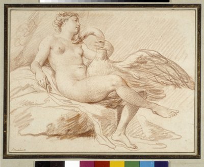 Leda y el cisne de Michel Honore Bounieu
