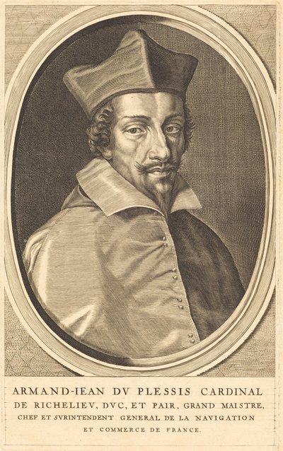 Armand Jean du Plessis, Cardenal Richelieu de Michel Lasne