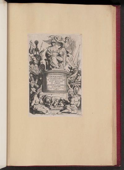 Página de título para Ludovicus Nonnius, Commentarius in Nomismata de Michel Lasne after Sir Peter Paul Rubens