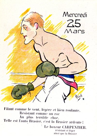 El boxeador Georges Carpentier, c.1920 de Michel Liebeaux