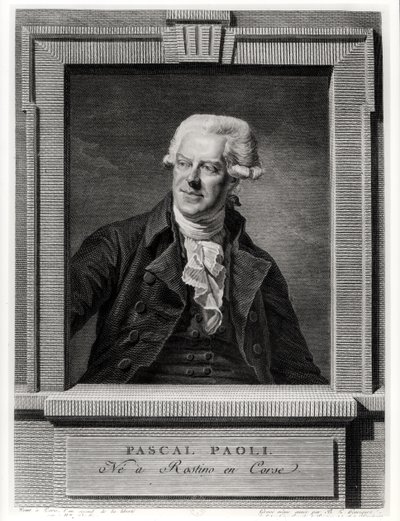 Retrato de Pascal Paoli, grabado por Benoit Louis Henriquez de Michel Martin Drolling