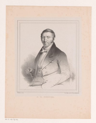Retrato de Johannes Christian Dish de Michel Mourot