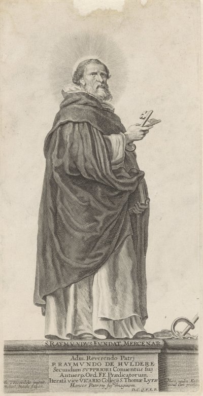 De heilige Raymond van Peñafort Fundaciones de St. Raymond. mercenario (título sobre objeto) de Michel Natalis