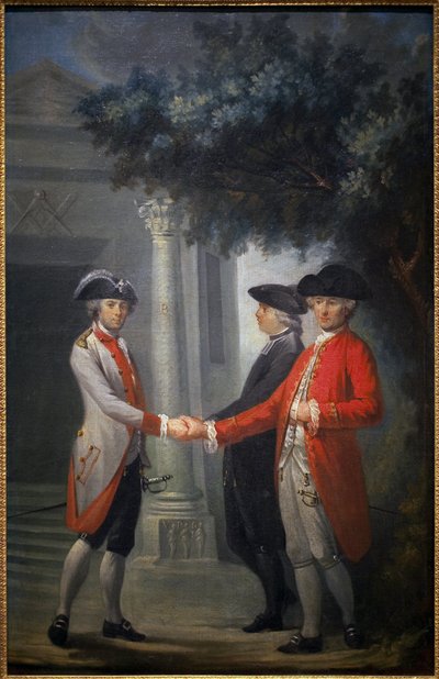 La Revolución Francesa: "La Unión de las Tres Órdenes" o la Triple Unión. Representación de los diputados de la Clerecía, la Nobleza y el Tercer Estado. El símbolo de la Liberación está representado a la izquierda Pintura de Michel-Nicolas (Michel Nico de Michel Nicolas Perseval