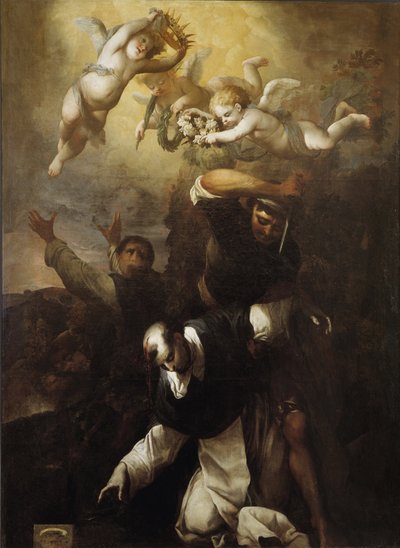 El martirio de San Pedro de Verona (Fra Pietro da Verona o Pedro Mártir) de Michel Serre