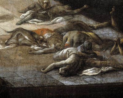 Vista del Ayuntamiento (de Marsella) durante la peste de 1720 de Michel Serre