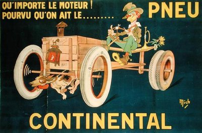 Anuncio de neumáticos Continental de Michel called Mich Liebeaux