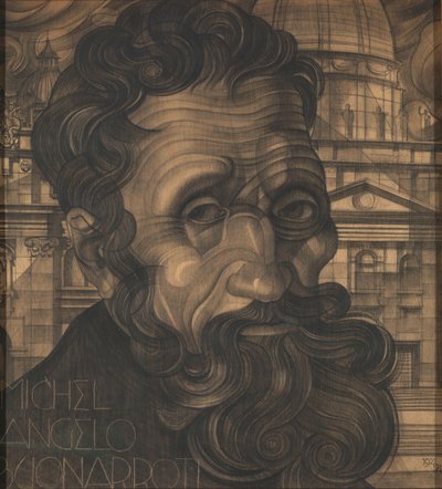 Retrato de Michel Angelo Buonarroti de Michel de Klerk