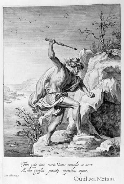 Alcione y Ceix transformados en aves, 1655 de Michel de Marolles