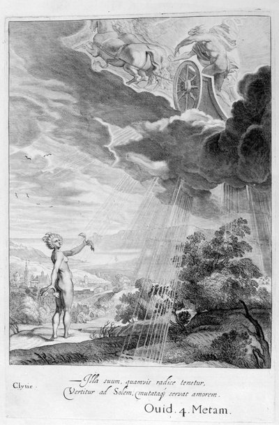 Clytie transformada en un girasol, 1655 de Michel de Marolles