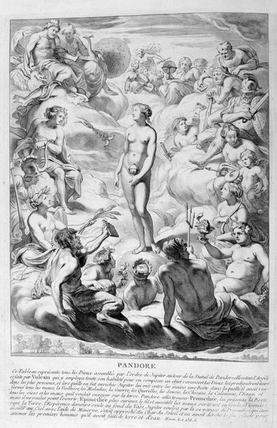 La Caja de Pandora, 1655 de Michel de Marolles